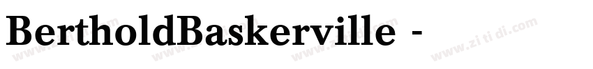 BertholdBaskerville 字体转换 BertholdBaskerville 字体转换
